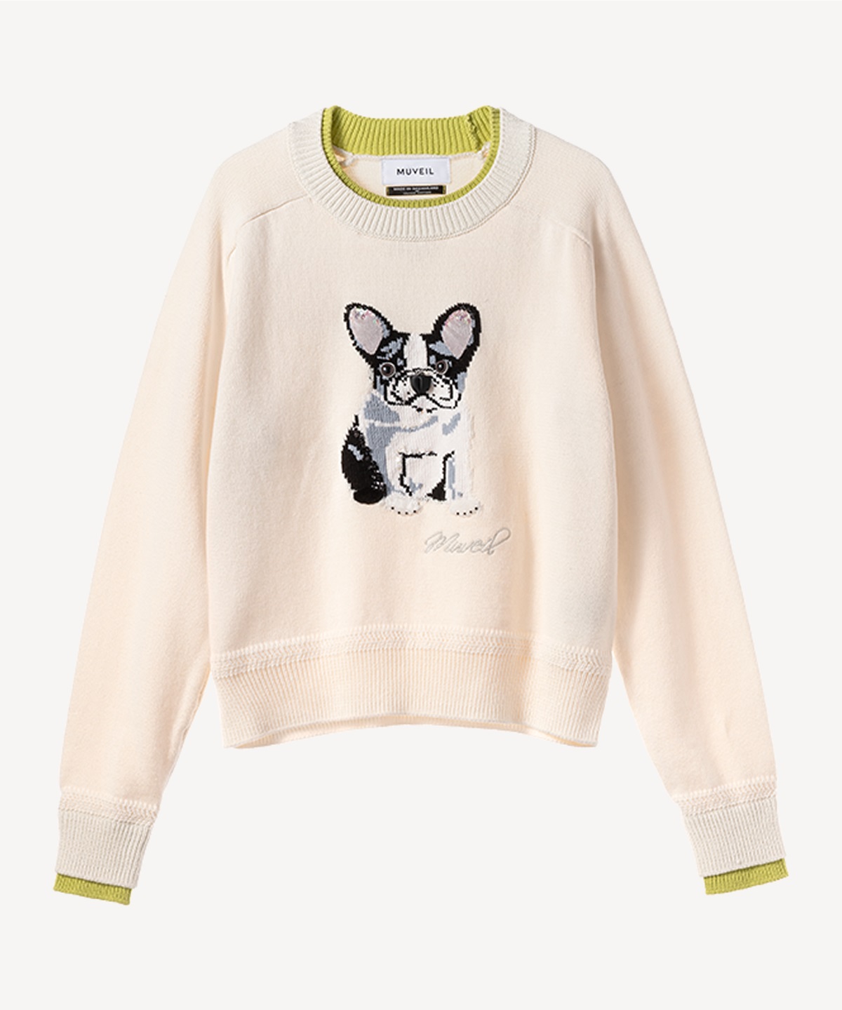 フレンチブルドッグプルオーバー(white-36)