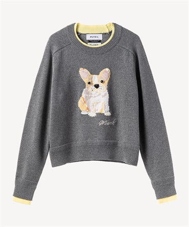 フレンチブルドッグプルオーバー(gray-36)