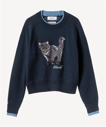 ネコプルオーバー(navy-36)