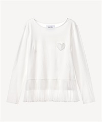 ハートパッチロングスリーブ(white-36)