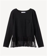 ハートパッチロングスリーブ(black-36)