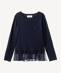 ハートパッチロングスリーブ(navy-36)