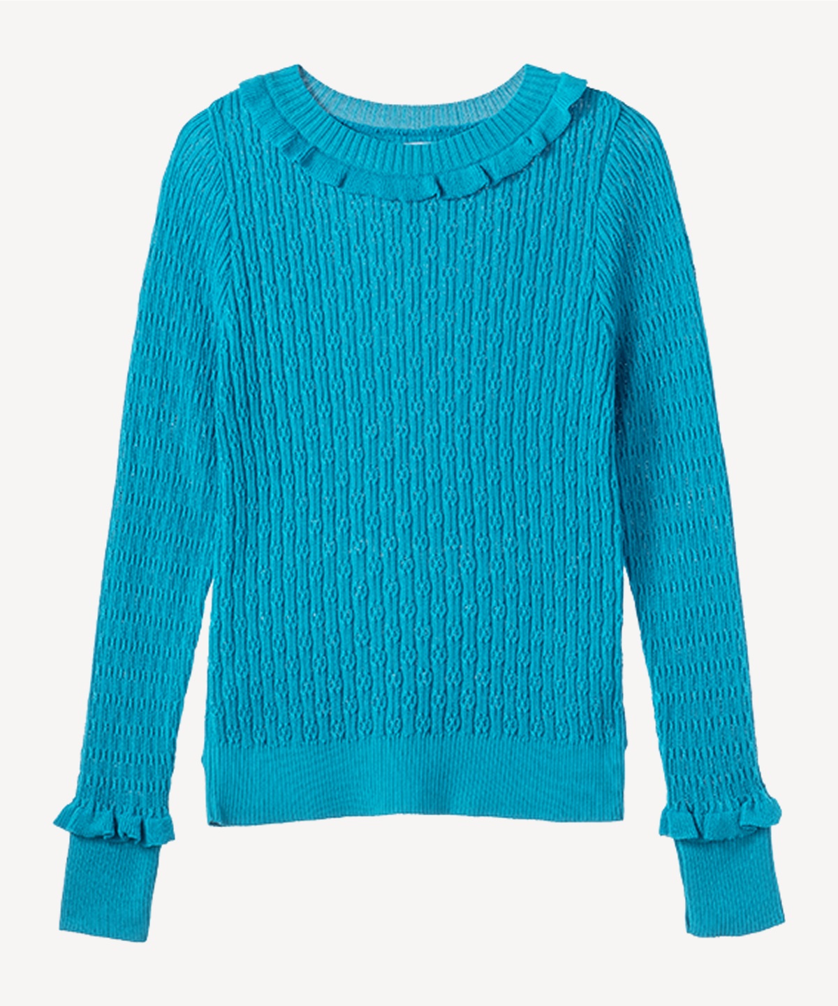 ミックスパターンプルオーバー(turquoise-36)