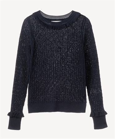 ミックスパターンプルオーバー(navy-36)