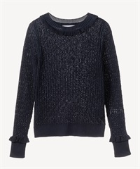 ミックスパターンプルオーバー(navy-36)