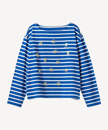 レモンボーダープルオーバー(blue-36)