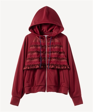 レースパーカー(bordeaux-36)