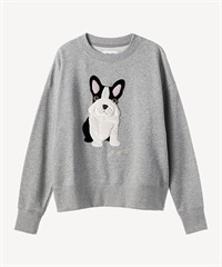 フレンチブルドッグ裏毛プルオーバー(gray-36)