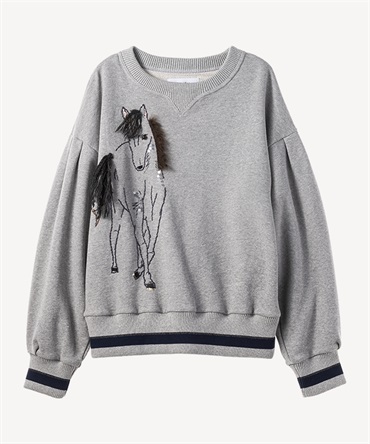 ホーススウェットプルオーバー(gray-36)