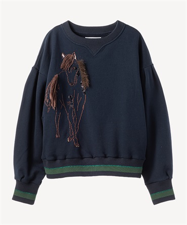 ホーススウェットプルオーバー(navy-36)