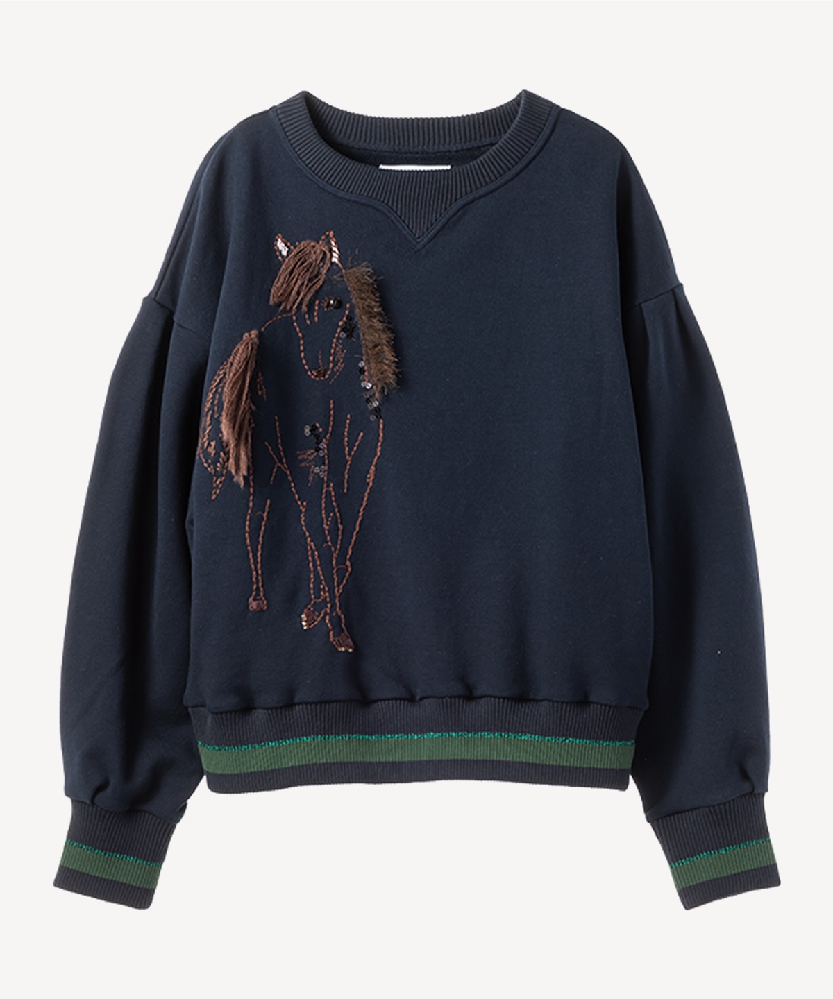 ホーススウェットプルオーバー(navy-36)