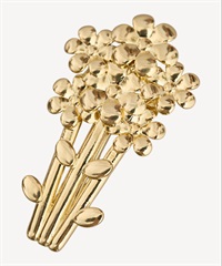 フラワーヘアクリップ(gold-F)