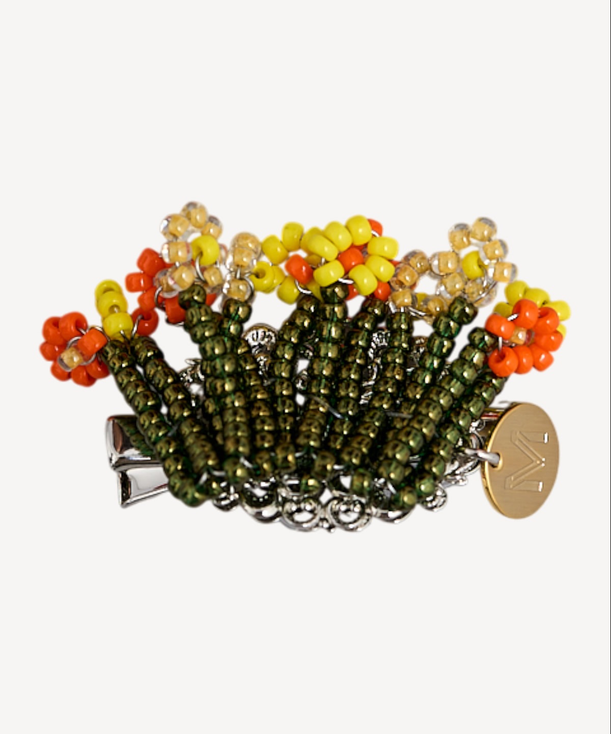 フラワーヘアピン(orange-F)