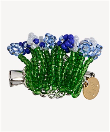 フラワーヘアピン(blue-F)