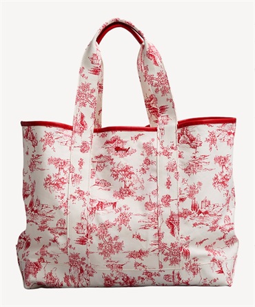 トワル ド ジュイ プリントバッグ(red-F)