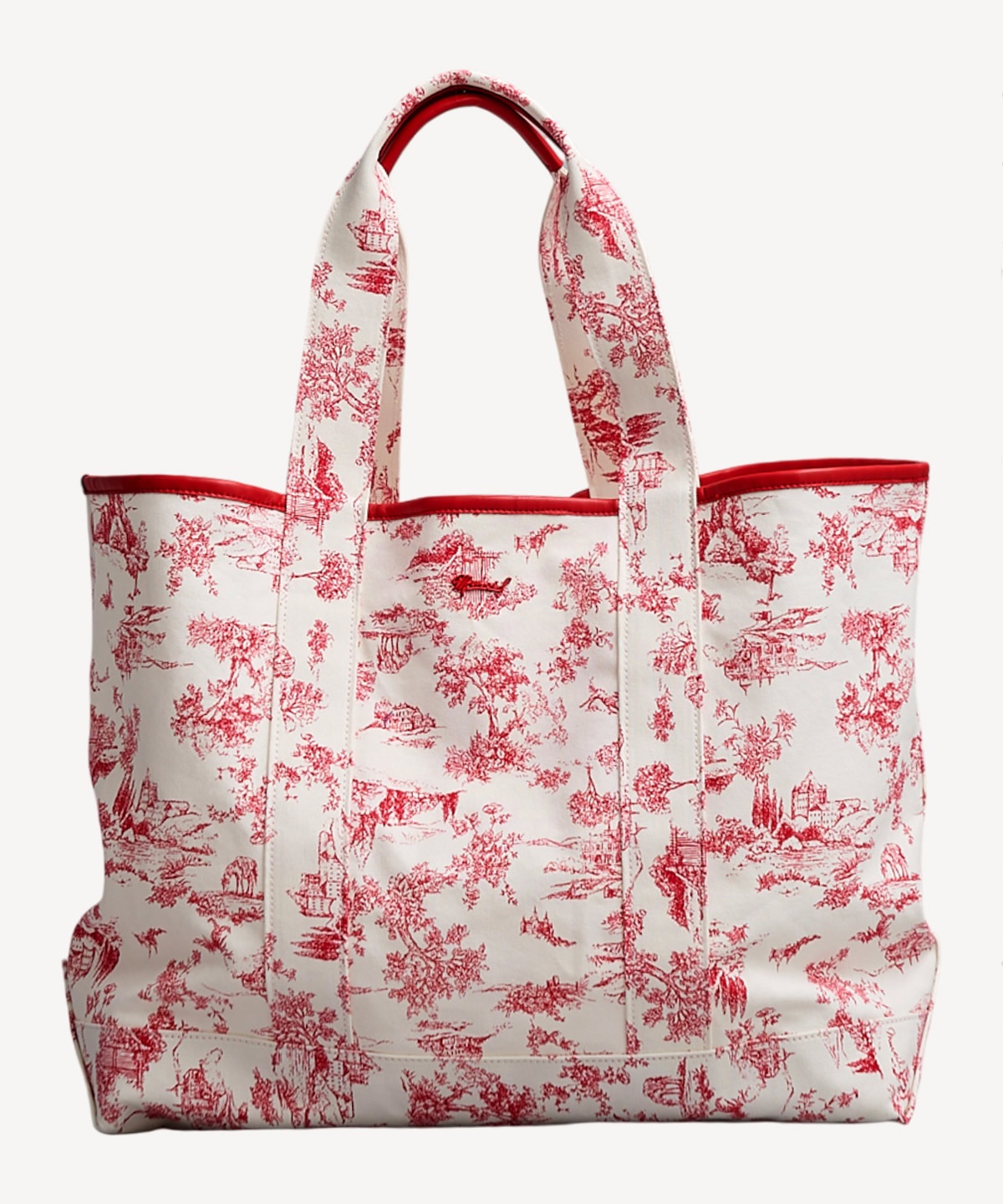 トワル ド ジュイ プリントバッグ(red-F)