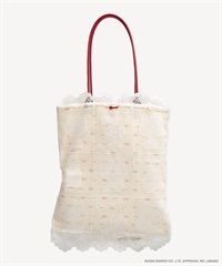 サンリオキャラクターズコラボ ハローキティ レースバッグ(white-F)