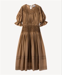 スモッキングワンピース(camel-36)