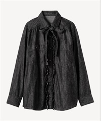 デニムブラウス(dark gray-36)