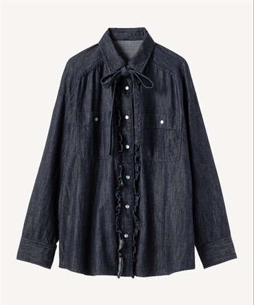 デニムブラウス(navy-36)