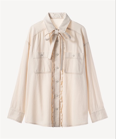 デニムブラウス