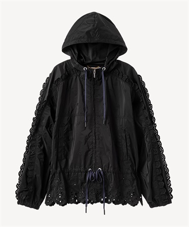 オリジナルレースジップブルゾン(black-36)