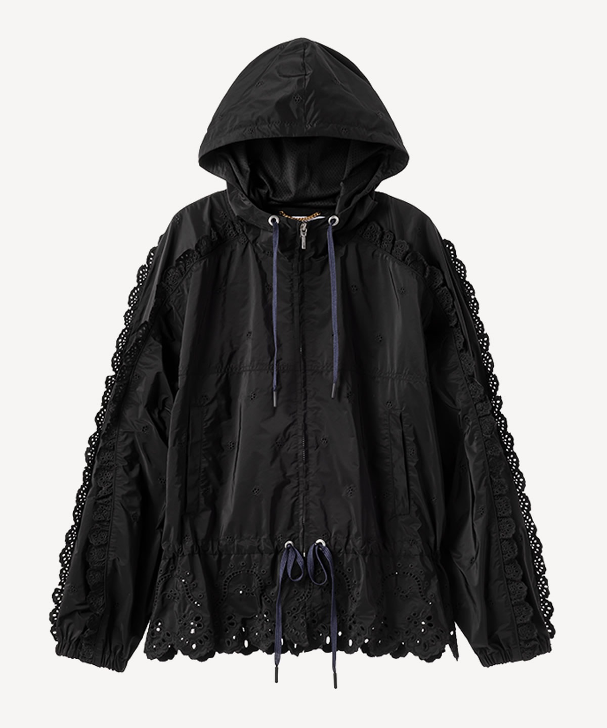 オリジナルレースジップブルゾン(black-36)