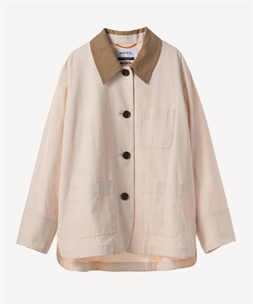 ビーズフラワー刺繍ジャケット(ecru-36)