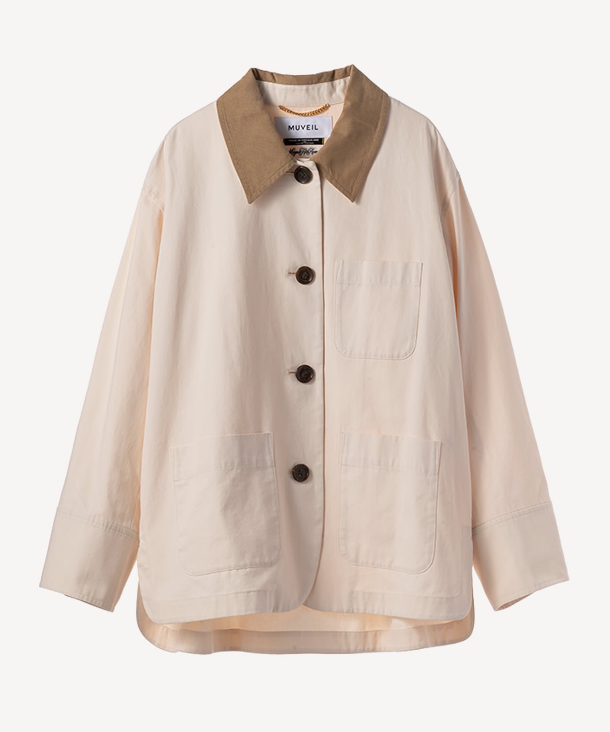 ビーズフラワー刺繍ジャケット(ecru-36)