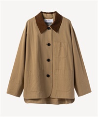 ビーズフラワー刺繍ジャケット(camel-36)