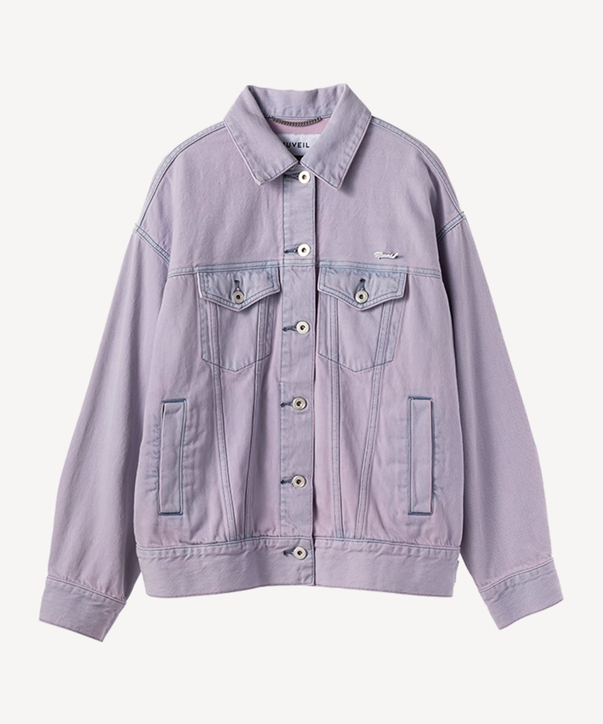 カラーデニムジャケット(pink-36)