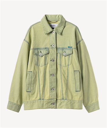 カラーデニムジャケット(lemon-36)