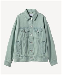 カラーデニムジャケット(mint green-36)