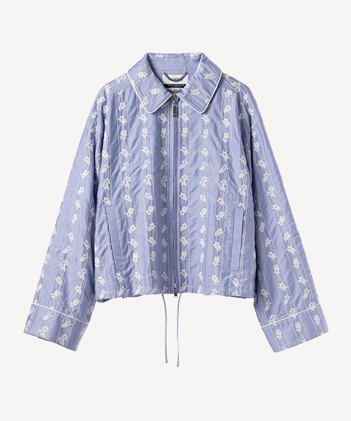 スミレ刺繍ジャケット(blue-36)