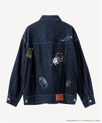 サンリオキャラクターズコラボ ハローキティ デニムジャケット(indigo-36)