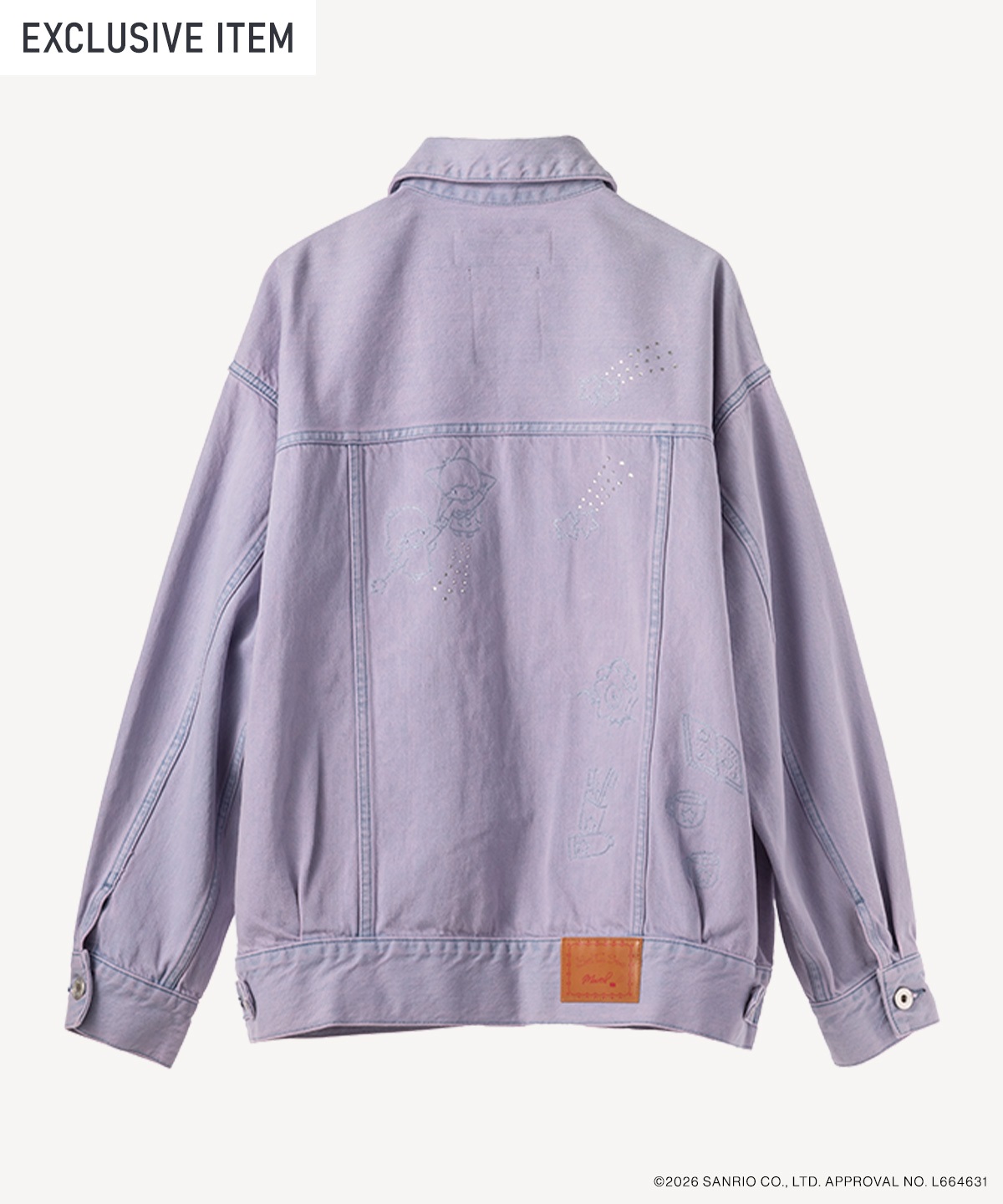 サンリオキャラクターズコラボ リトルツインスターズ デニムジャケット(pink-36)