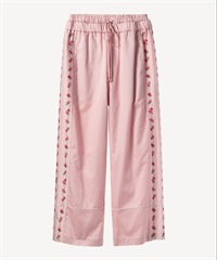 スミレ刺繍プリントパンツ(pink-36)