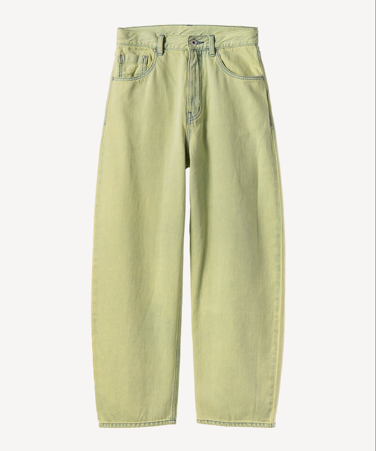 カラーリボンデニムパンツ(lemon-36)