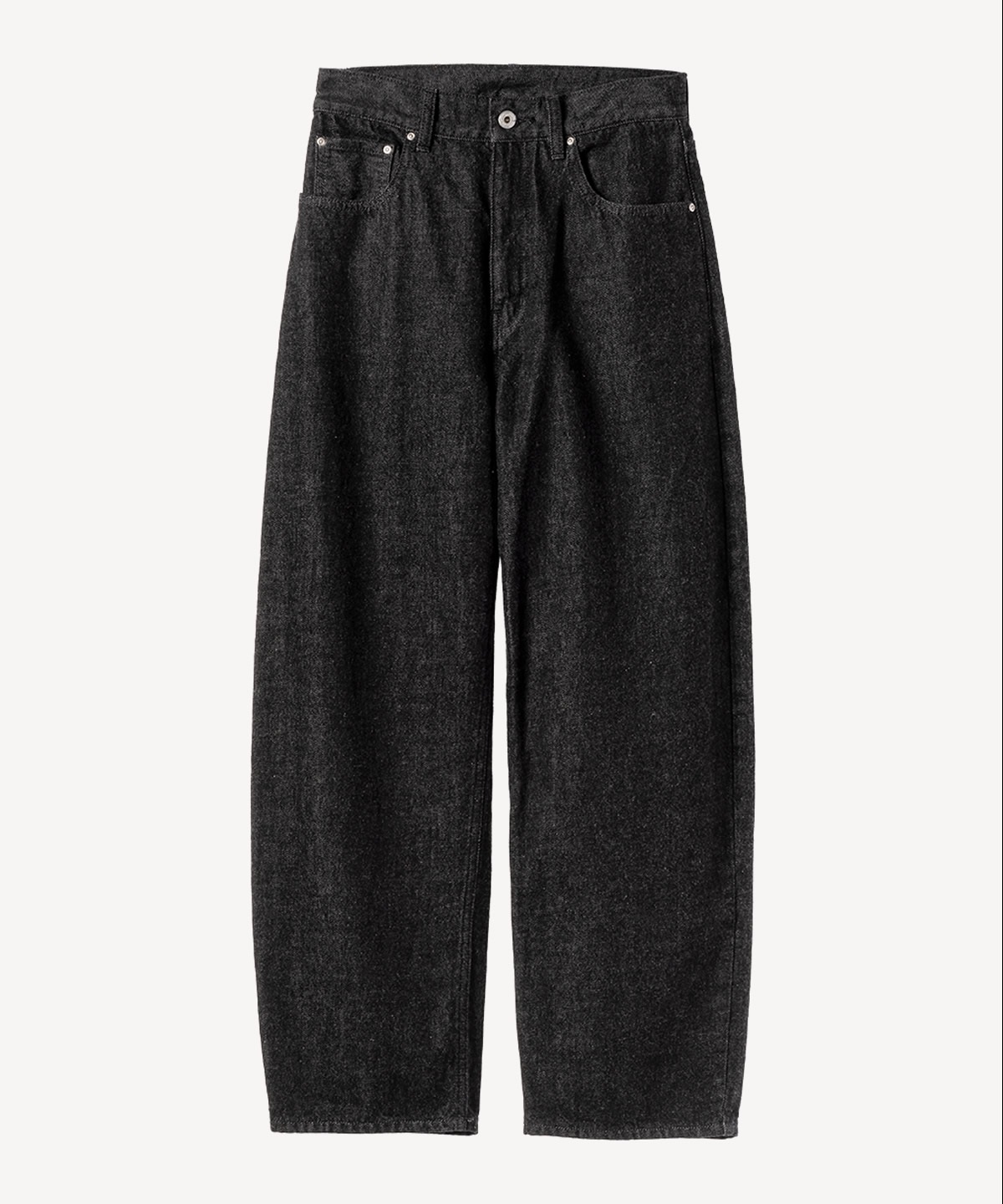 リボンデニムパンツ(black-36)