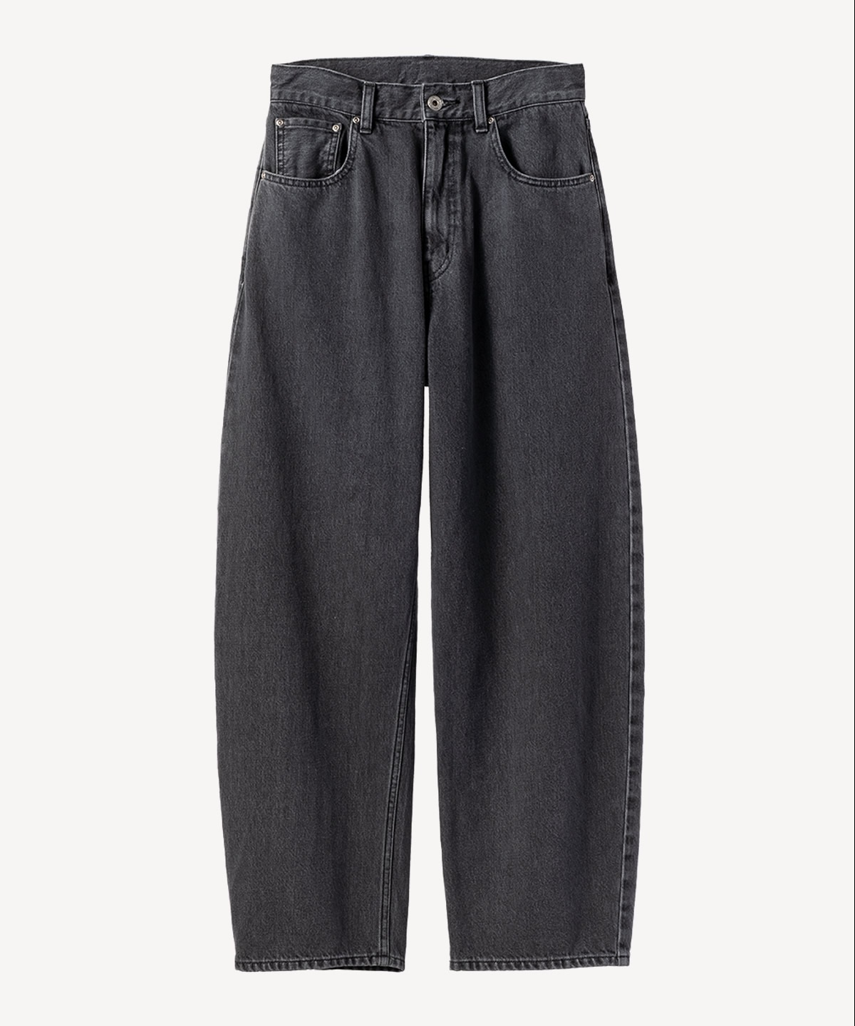 リボンデニムパンツ(gray-36)