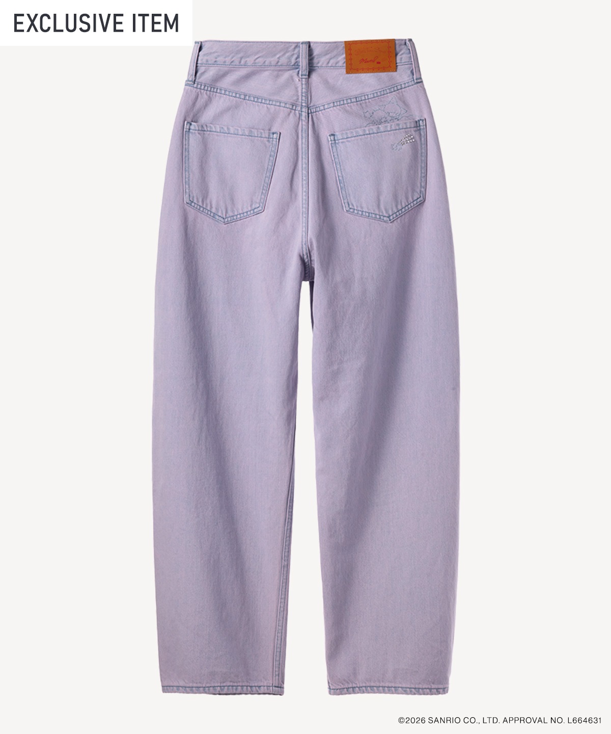 サンリオキャラクターズコラボ リトルツインスターズ デニムパンツ(pink-36)