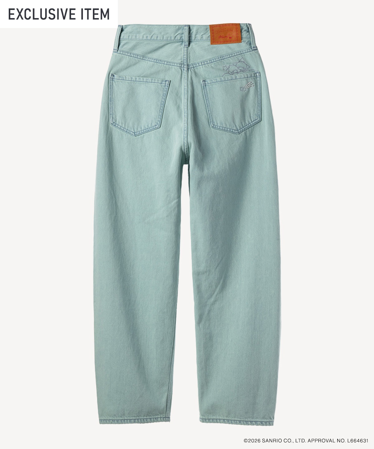 サンリオキャラクターズコラボ リトルツインスターズ デニムパンツ(mint green-38)