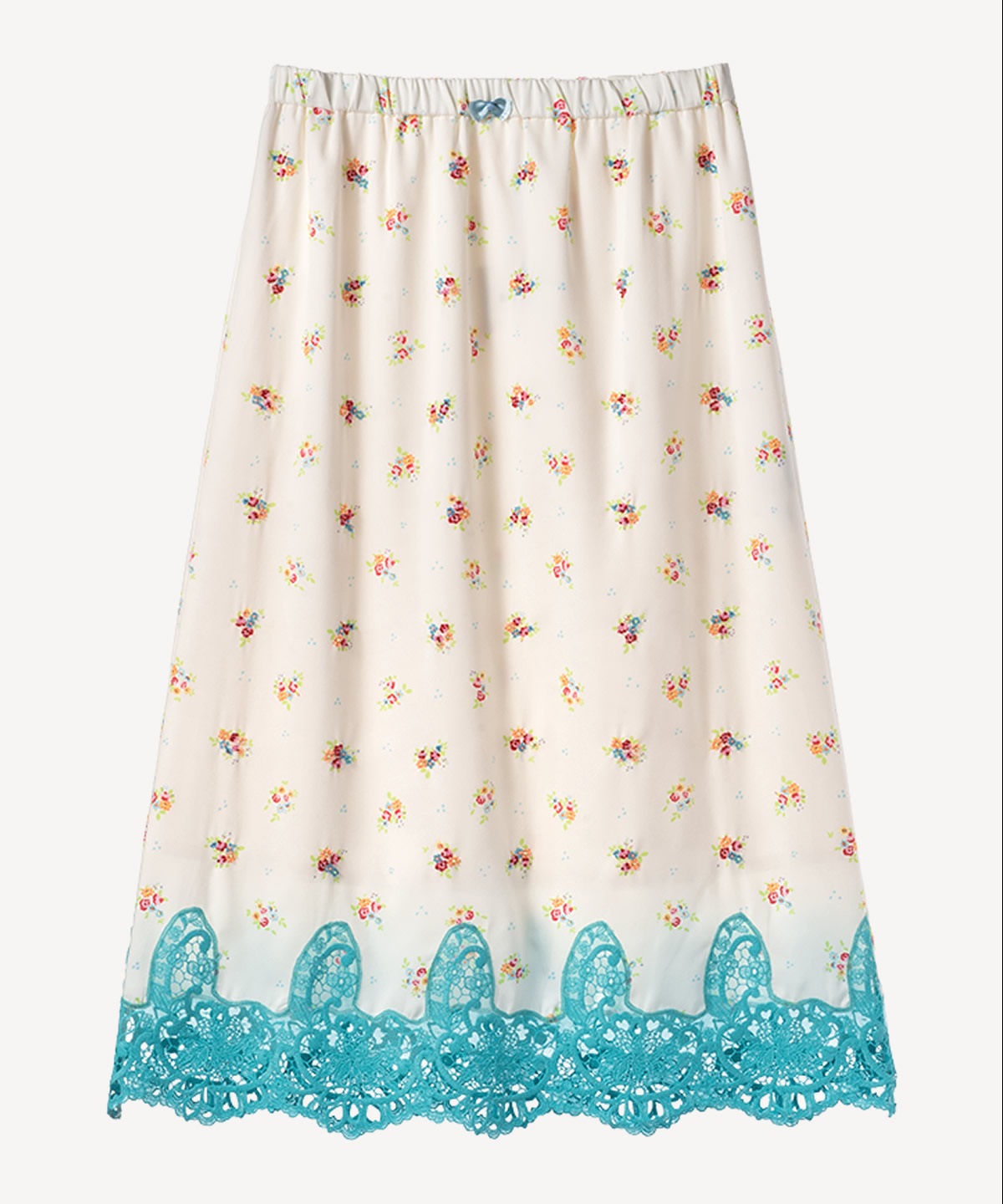 ティーカップフラワープリント刺繍スカート(cream-36)