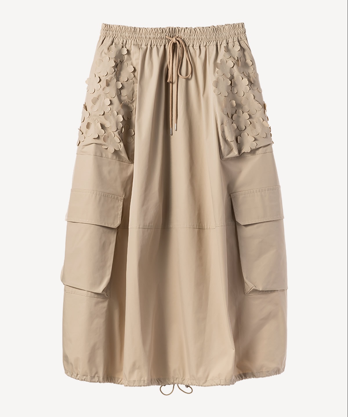 フラワーカーゴスカート(beige-36)