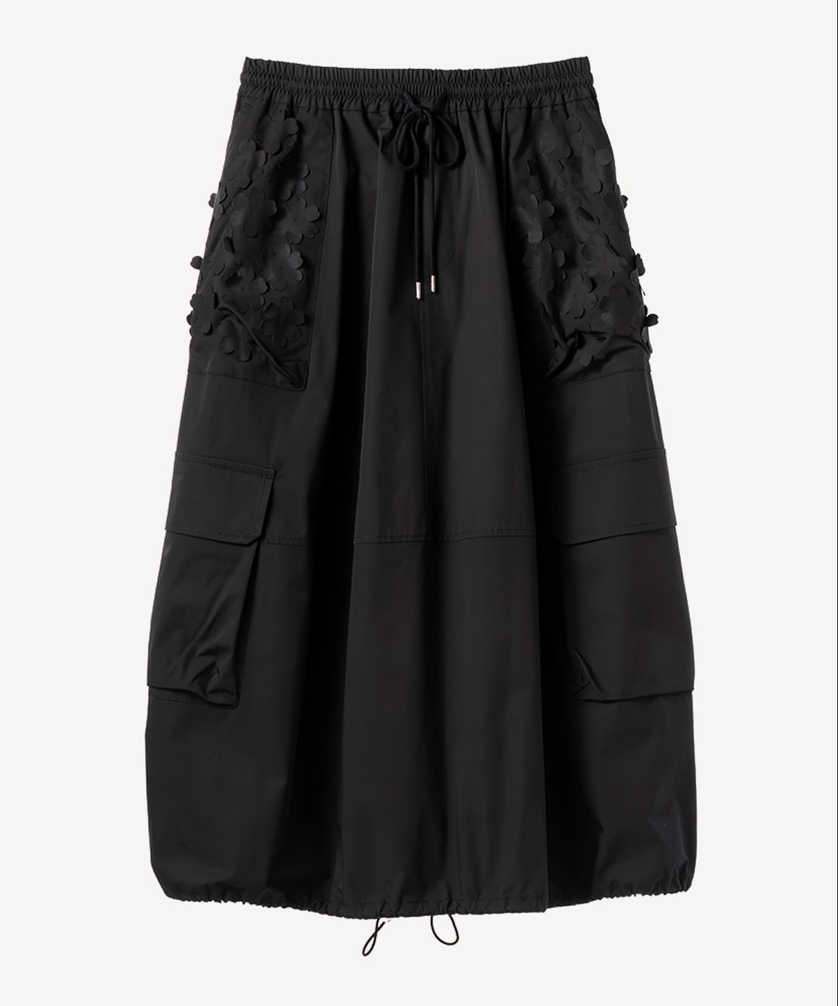 フラワーカーゴスカート(black-36)