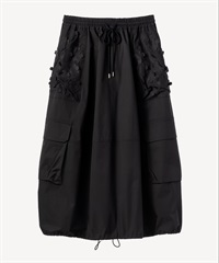 フラワーカーゴスカート(black-36)