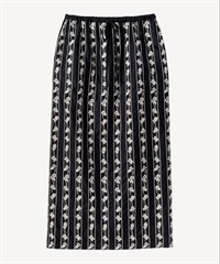 スミレ刺繍スカート(navy-36)