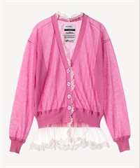 シアーレースカーディガン(pink-36)