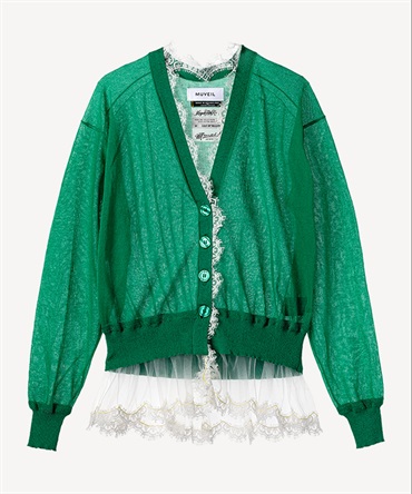 シアーレースカーディガン(green-36)