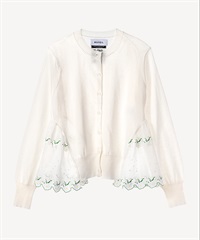 エーデルワイスプリントカーディガン(white-36)